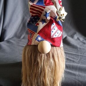 Patriotic Gnome Decor with Star Accent
